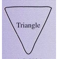 8" x 8" Triangle Shape Hand Fan W/ Handle